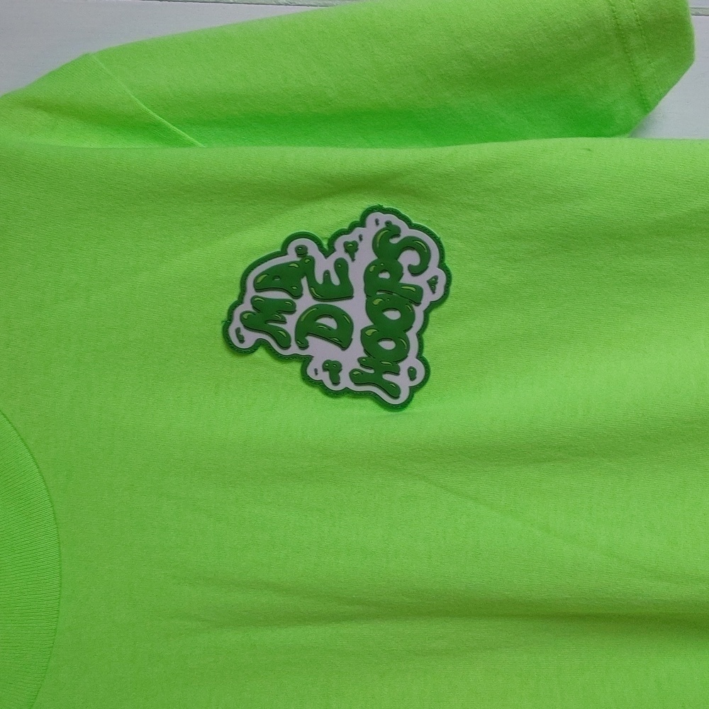 Made Hoops|Mens Bright Green Graphic Novelty Basketball Shirt Sz.M - Picture 3 of 7